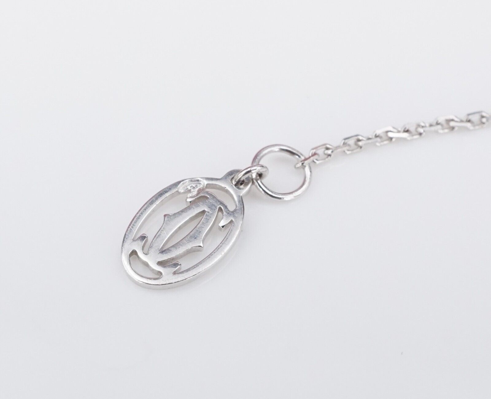 Cartier Diamond Halo Destinée Necklace Platinum Pendant 16.5" Card Pouch, view 5