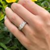 Classic Platinum 2ct Princess Diamond Engagement Ring Size 7.5 GIA D SI1, view 3