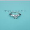 Tiffany & Co Diamond Engagement Ring Platinum .62ct H VS1 Size 5.5, view 3