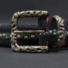 Claudio Calestani Sterling Silver Galuchat Leather Belt Buckle Janet Brown, view 4
