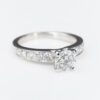 Diamond Engagement Ring 18k White Gold EGL F SI1, view 3