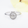 14k Salt and Pepper Diamond Ring White Gold Natural 1.25 ct Size 6.25 New, view 1