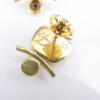 18k Ilene Schwartz Earrings Leopard Druzy Quartz Topaz Dangle Yellow Gold, view 6
