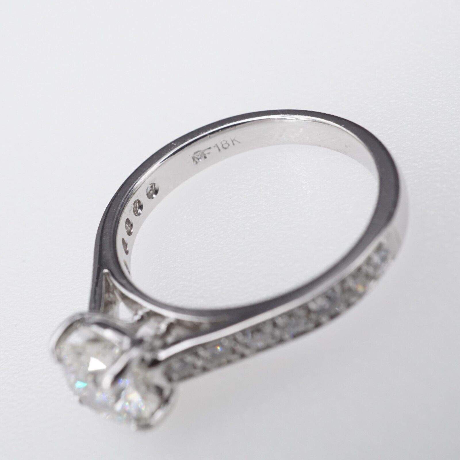 Martin Flyer 18k Gold 2 ctw Diamond Bridal Set Engagement Ring Size 5.75, view 5