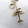 Circa 1915 14k Airplane Enamel Bracelet Yellow Gold 7" WWI w/ Plane Charm, view 7