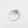 Vintage 18k Ring Sapphire Diamond White Gold 1 carat 1930s Size 7, view 7