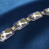 Circa 1915 14k Airplane Enamel Bracelet Yellow Gold 7" WWI w/ Plane Charm, view 5