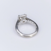 14k White Gold A Jaffe 1.5ct Radiant Cut Diamond Engagement Ring Size 6, view 4