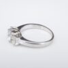 Platinum Diamond Engagement Ring 14k Gold 1 ctw 3-Stone Sz 5.75, view 3