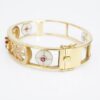 Masriera Ruby Diamond Bracelet Plique a Jour Red Floral Carpet 18k Gold 7, view 4