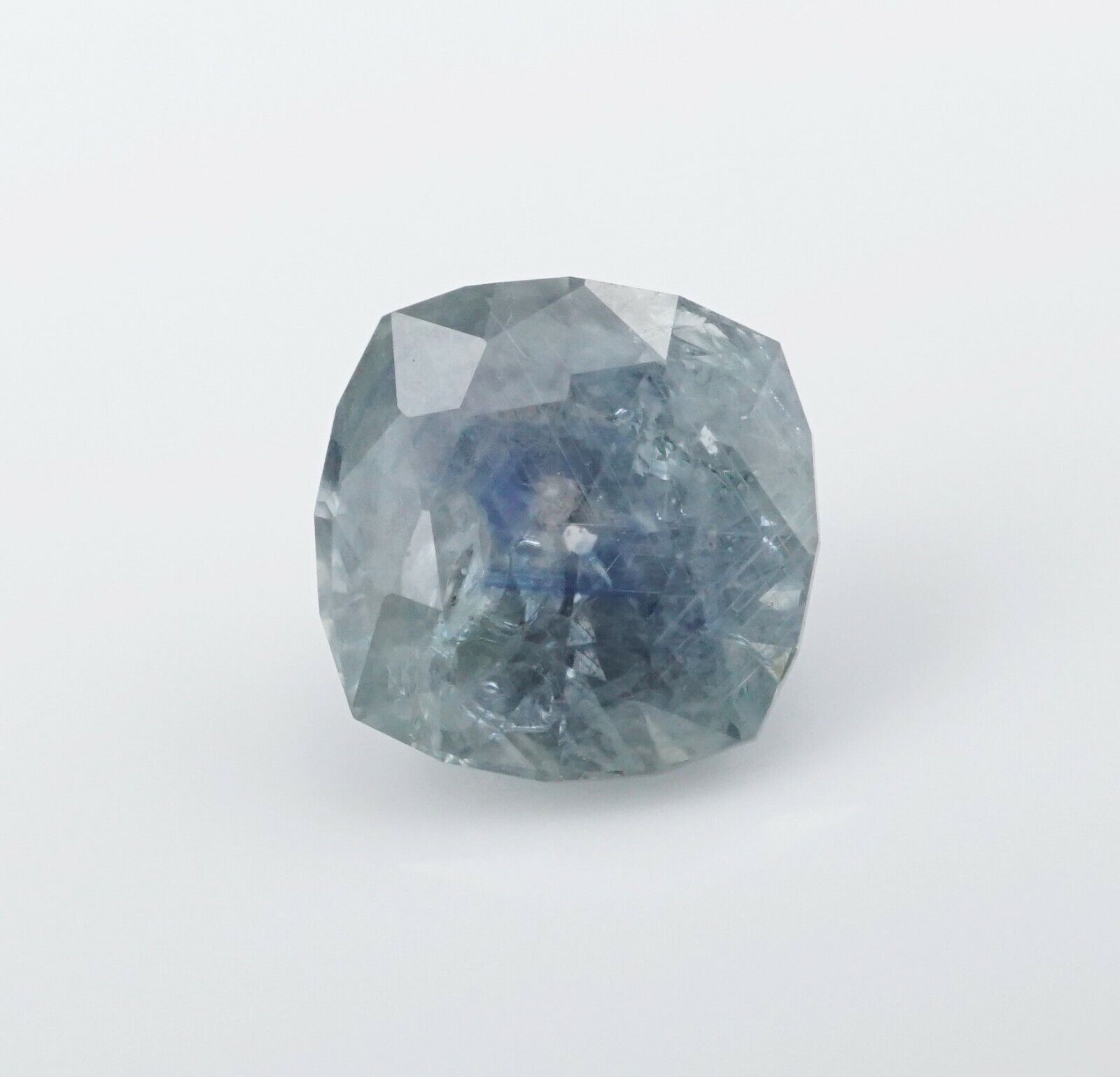 Loose 1.55 carat Unheated Blue Teal Cushion Cut Natural Montana Sapphire, view 1