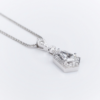 Henri Daussi 1ctw Natural Kite Diamond Cluster Pendant Necklace 18", view 7