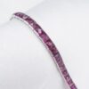 Vintage Platinum Purple Garnet Bracelet 6" Umbalite Rare 20ct, view 6