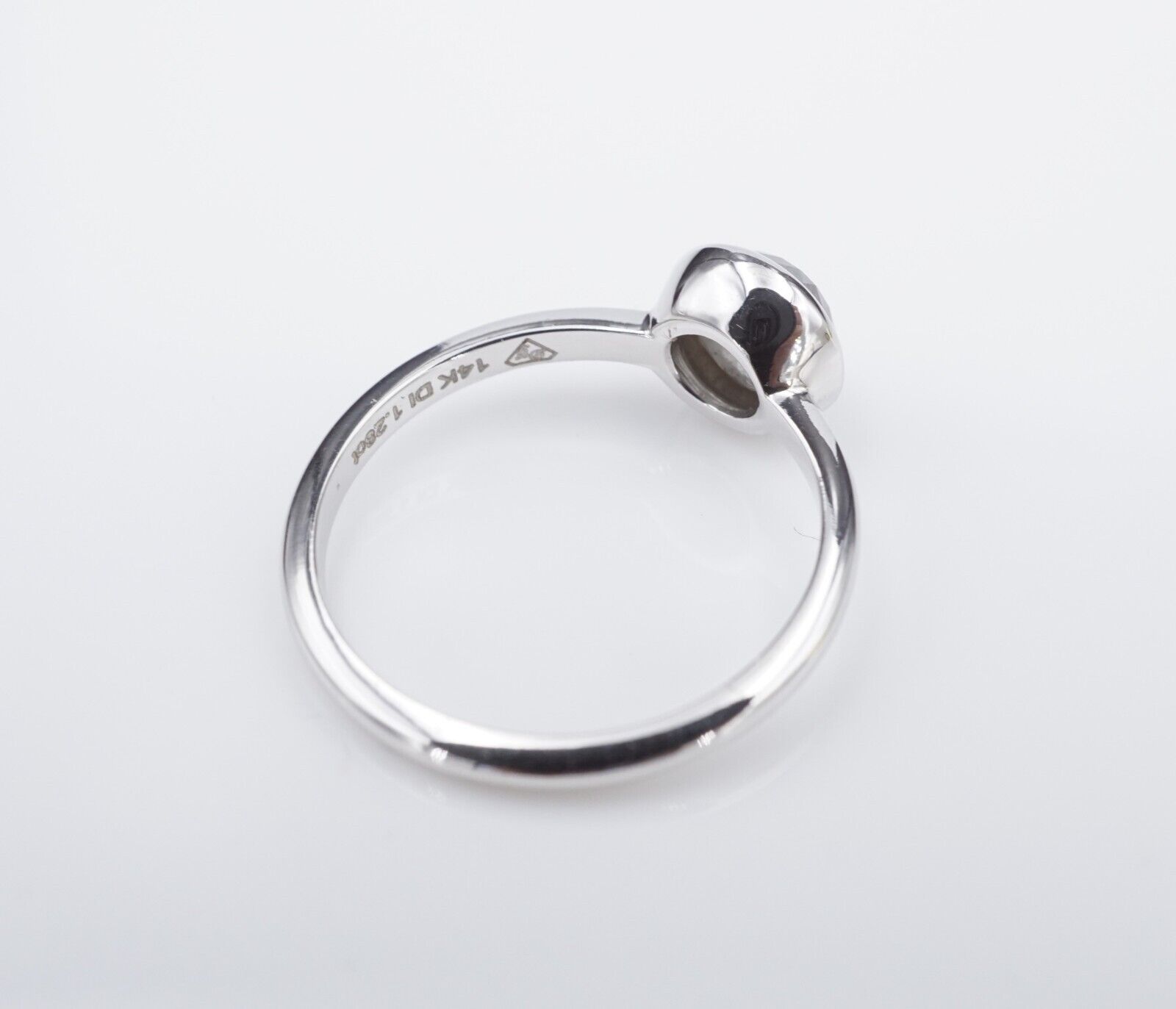 14k Salt and Pepper Diamond Ring White Gold Natural 1.25 ct Size 6.25 New, view 9