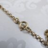 Antique 14K Gold Carved Carnelian Knitting Needle Guard Caps Necklace 19", view 5