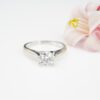 14k 0.8ct Natural Diamond Solitaire Engagement Ring Size 5.25 GIA G SI2, view 3