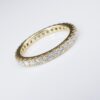 JE Caldwell 18k Gold 1ct Diamond Eternity Band Ring Size 6.75, view 3