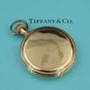 1920s Solid 18k Yellow Gold Tiffany & Co Pocket Watch New York Winds & Runs, view 5