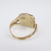 Victorian Mourning Gold Ring Size 6 Antique 18k, view 8