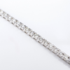 Classic 14k White Gold 3 carat Natural Diamond Tennis Bracelet 7", view 6