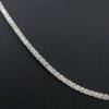 10ct Diamond Tennis Necklace 14k White Gold 22" Stackable, view 1