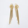 Gold Diamond Dangle Drop Earrings David Yurman, view 1