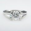 18k Gold 1ct Solitaire Princess Cut Diamond Engagement Ring Sz 5.25, view 8