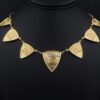 Larry Golsh Necklace 18k Gold Diamond Shield Panel Pala Mission 18", view 2