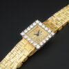 Ladies Piaget Van Cleef Arpels 18k Yellow Gold Platinum Diamond Bezel Watch, view 1