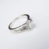 Helzberg 14k Gold 1 ctw Princess Diamond Halo Engagement Ring Sz 7.25 HDS, view 4