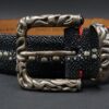 Claudio Calestani Sterling Silver Galuchat Leather Belt Buckle Janet Brown, view 3