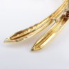 Vintage French 18k Sapphire Ruby Diamond 3D Bird Flower Pin Brooch Gold 2", view 4