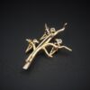 Van Cleef & Arpels VCA 18k Gold Ruby Sapphire Emerald Bird Brooch Pin 2", view 5
