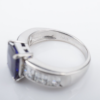 Burma Sapphire Diamond Ring GIA Platinum Engagement Cocktail Sz 7, view 10