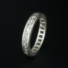 Platinum 1 Carat Diamond Wedding Eternity Band Stackable Ring Size 5, view 1