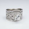 Neil Lane 14k Engagement Ring Leo Princess Diamond 3.7ct Size 7 GSI G VS1, view 7