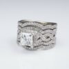 Neil Lane 14k Engagement Ring Leo Princess Diamond 3.7ct Size 7 GSI G VS1, view 8