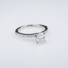 Helzberg 14k White Gold 1ct Oval Cut Diamond Engagement Ring Size 6 GSI, view 4