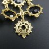1.5ct Judith Ripka 18k Yellow Gold White Black Diamond Dangle Earrings, view 6