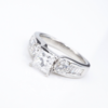 Classic Platinum 2ct Princess Diamond Engagement Ring Size 7.5 GIA D SI1, view 5
