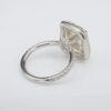 Fancy Yellow Diamond Ring 9.02 carat Platinum Halo GIA, view 8