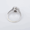 14k Engagement Ring Band Moissanite White Gold Size 7.75, view 10