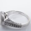 14k Engagement Ring Band Moissanite White Gold Size 7.75, view 12
