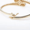 Tiffany & Co. 14k Yellow Gold Bypass Bangle Bracelet 6.5" Hinge Retired, view 6