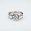 14k Diamond Engagement Ring White Gold 1.5 ctw Size 5.75 Natural Classic, view 2