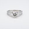 14k Diamond Engagement Ring White Gold 2 ctw Size 6.75, view 3