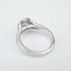14k Diamond Engagement Ring Double Halo White Gold 0.8ct Size 7 VS1 NWOT, view 4