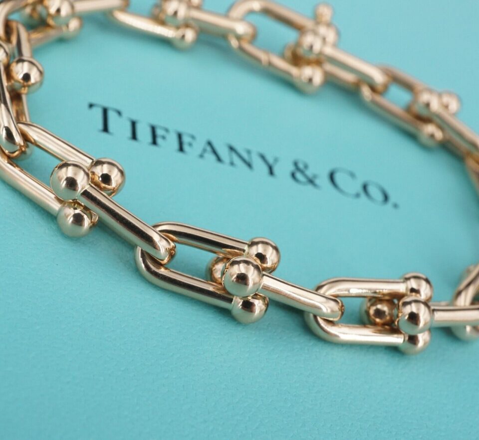 Tiffany Co. 18k Rose Gold HardWear Medium Link Bracelet 6.5" 9.25mm Large, view 2