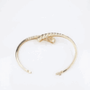 Tiffany & Co. 14k Yellow Gold Bypass Bangle Bracelet 6.5" Hinge Retired, view 5