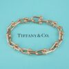 Tiffany Co. 18k Rose Gold HardWear Medium Link Bracelet 6.5" 9.25mm Large, view 1
